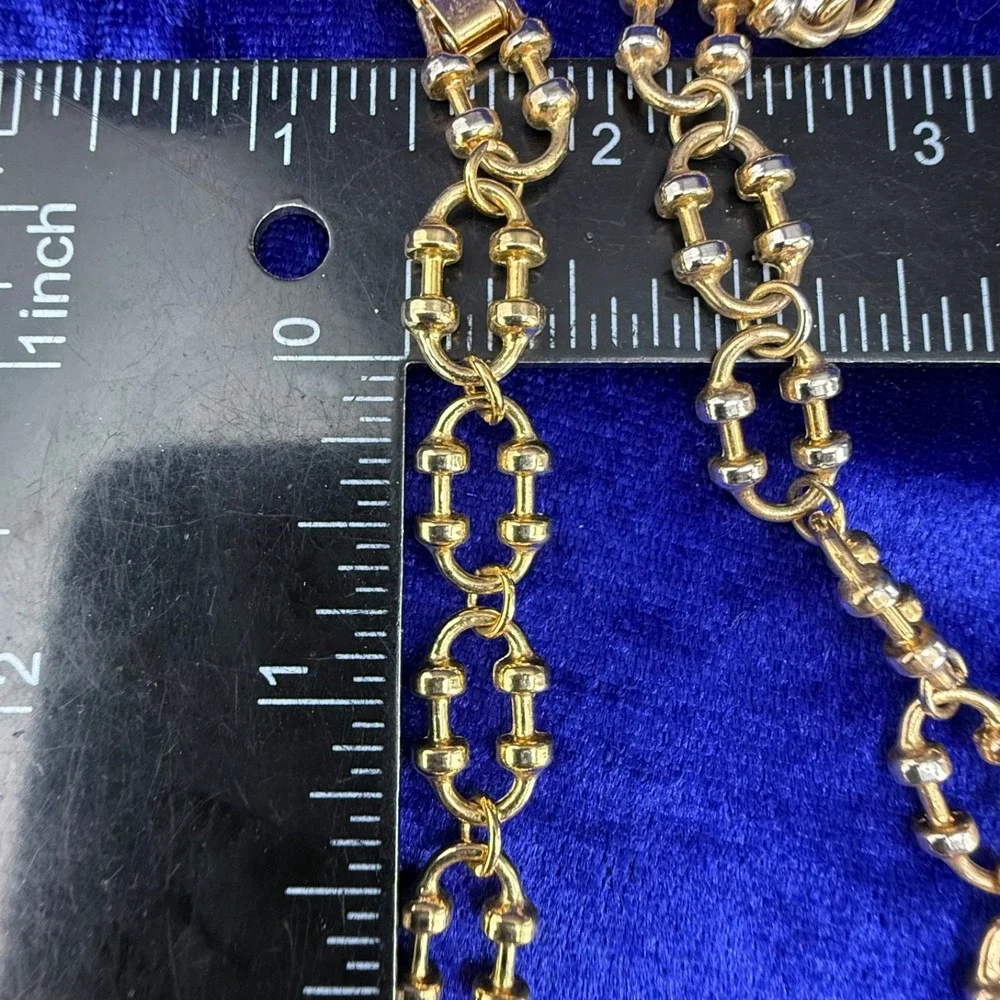 Vintage Avon Necklace Lot Gold Tone Chain Signed 19